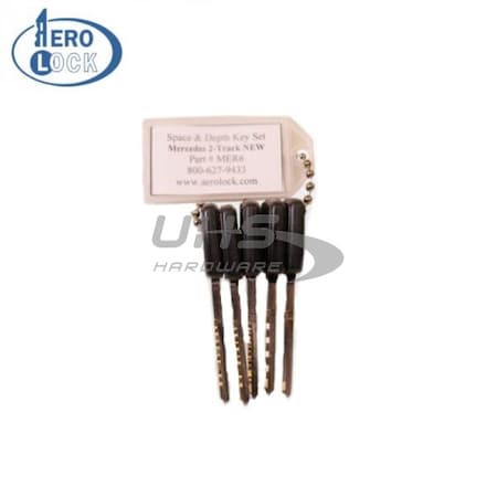 Aerolock AeroLock: Mercedes 2-Track HU64 NEW Space & Depth Keys (MER6) AER-MER6